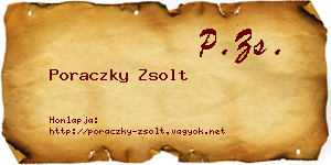 Poraczky Zsolt névjegykártya
